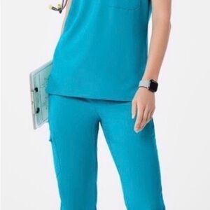 Figs Turquoise Scrub Set - XS/S